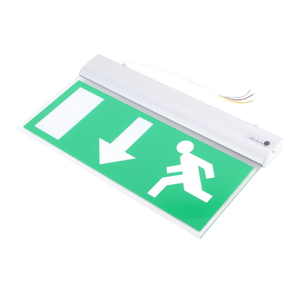 Acrylic LED Emergency Exit Lighting Sign Safety Evacuation Indicator Light 110‑220V
