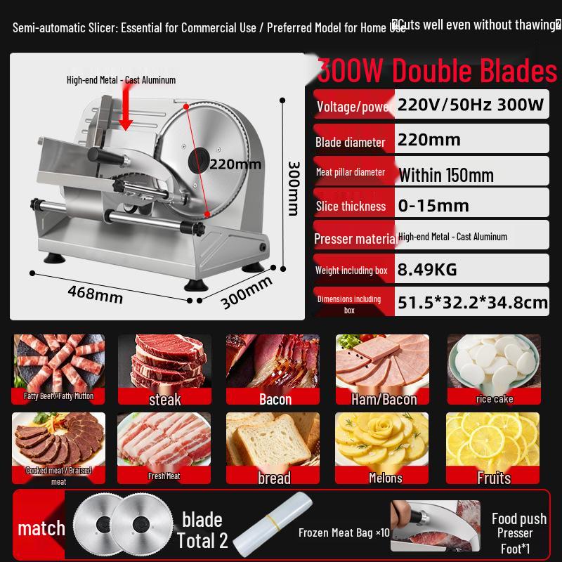 Home Electric Lamb and Beef Slicer – Compact Hot Pot Meat Shaver for Family Use