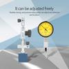 Dial Test Indicator, 0-0.8mm Dial Test Indicator Gauge Adjustable Magnetic Base Stand Holder with Yellow-face, Dial Base Holder