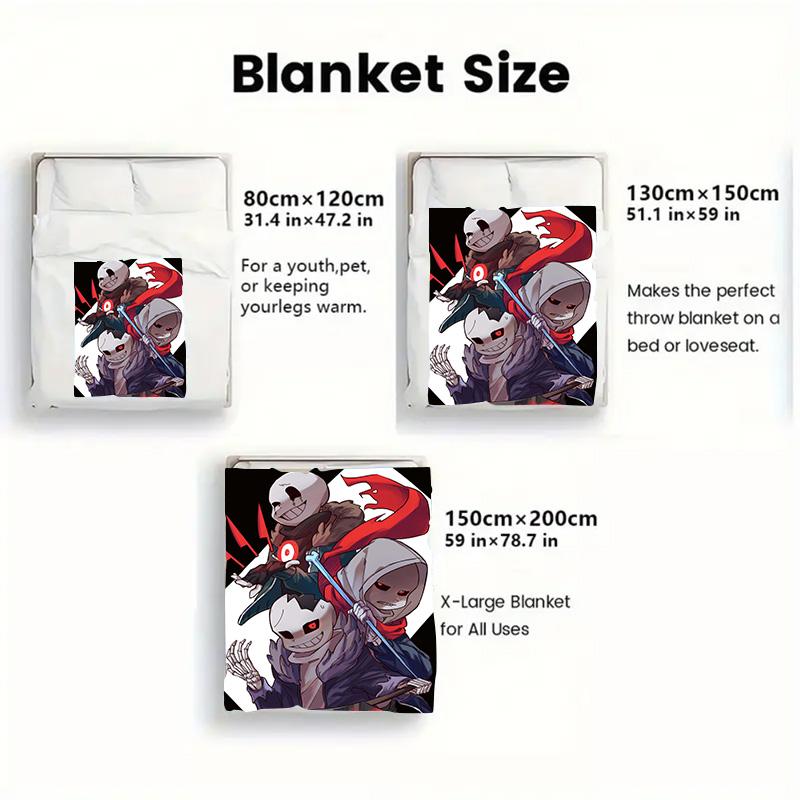 Mysterious Dungeon Anime 2D Flat Pattern Flannel Blanket High Quality All Seasons Warmth and Comfort Perfect for Christmas Gifts.