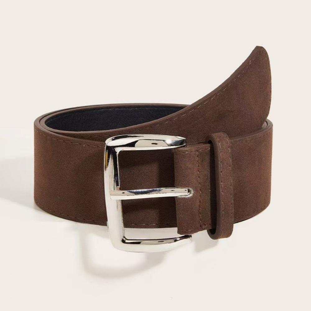 

Pin Buckle Women Waist Belt Luxury Design Wide Waistband Suede Leather Belt Coat Skirt Decoration кофейный