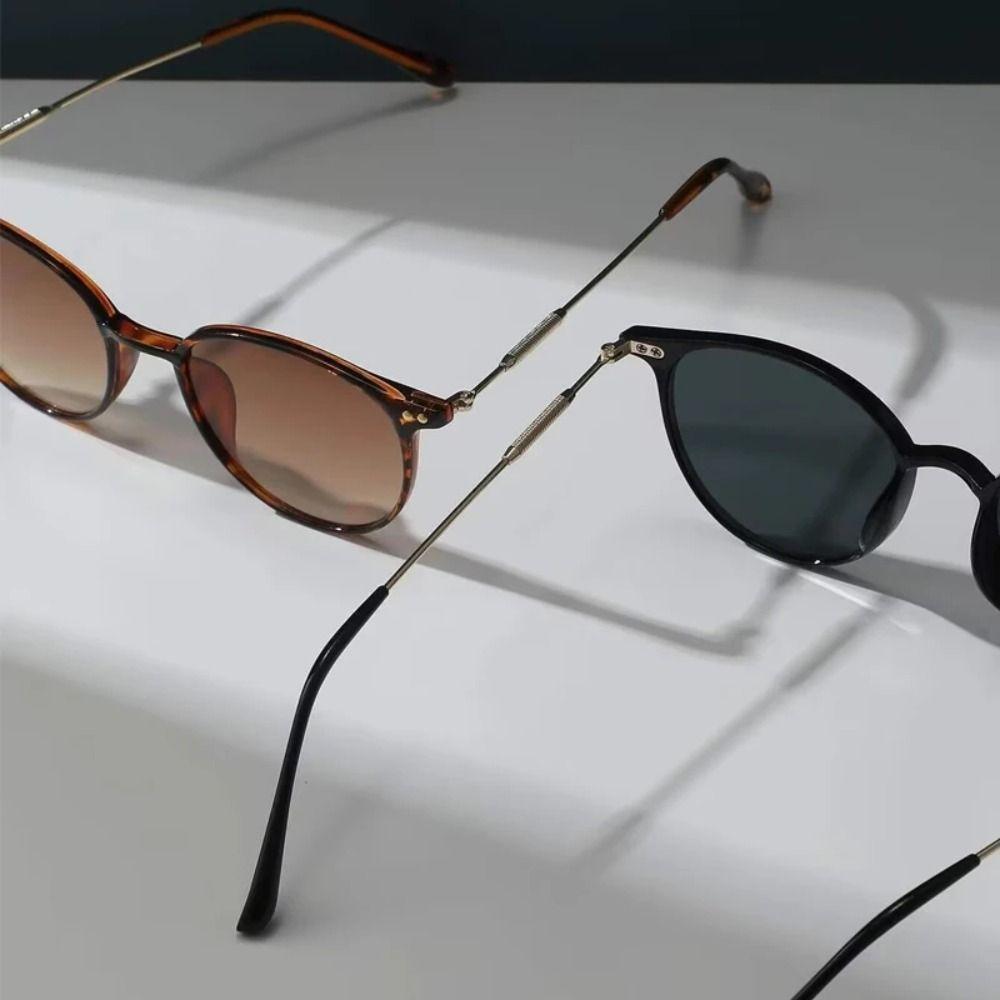 Vintage Metal Frame Sun Glasses UV Protection Retro Shades Streetwear Accessories  for Women Men