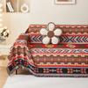 1pc Sofa Cover Dustproof Bohemia Sofa Blanket, Four Seasons Universal, Double Face Usable, Living Room, Home Decor