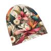 ZLIENSZUS & Men' Minimalist Knit Hat with Floral - Neutral Tones Suitable for Quiet Style, Versatile for Casual & Dressy Outfits, Elegant for Hair Typ