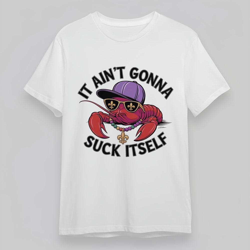 

Women s Comfy T-Shirt Sassy Lobster Sunglasses Tee Short Oversize Cotton White 2XL