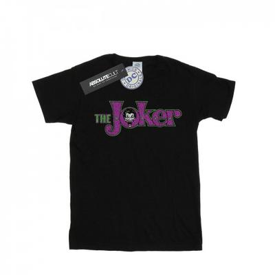 Girls The Joker Crackle Logo Cotton T-Shirt