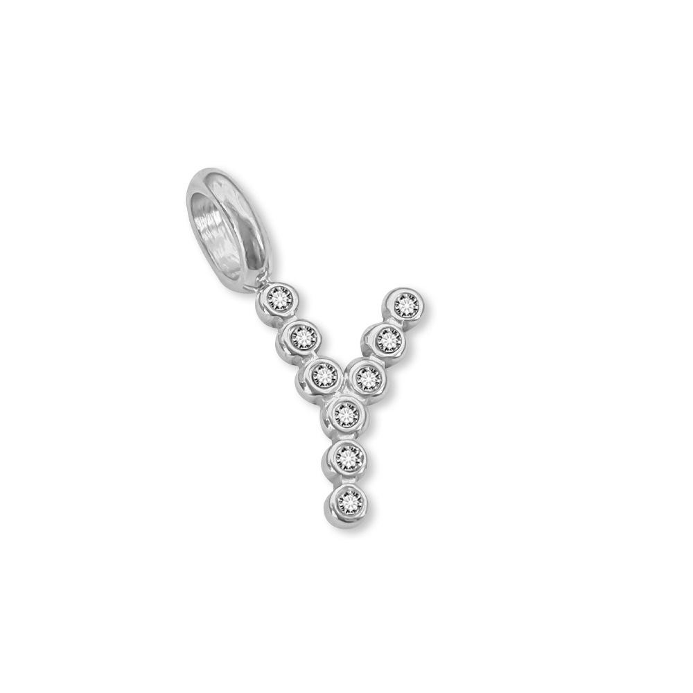 Chihang Fashion English Letter Zirconia Pendant Necklace - DIY 26 Letter Accessories