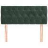VidaXL Headboard Bedroom Furniture Single Bed Accessory Headboard Bed Frame Interior Dark Green 90x7x78/88 346323