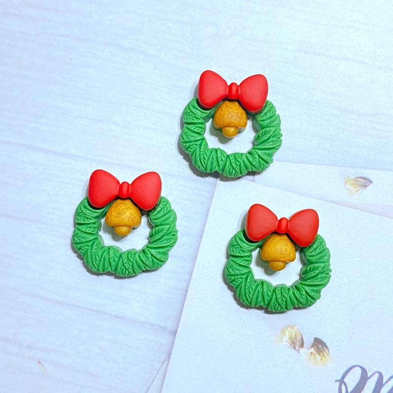 10 Stück Neue Niedliche Mini-Weihnachtskollektion Flache Rückseite Harz-Cabochons Scrapbooking DIY Schmuck Bastel-Dekorationszubehör