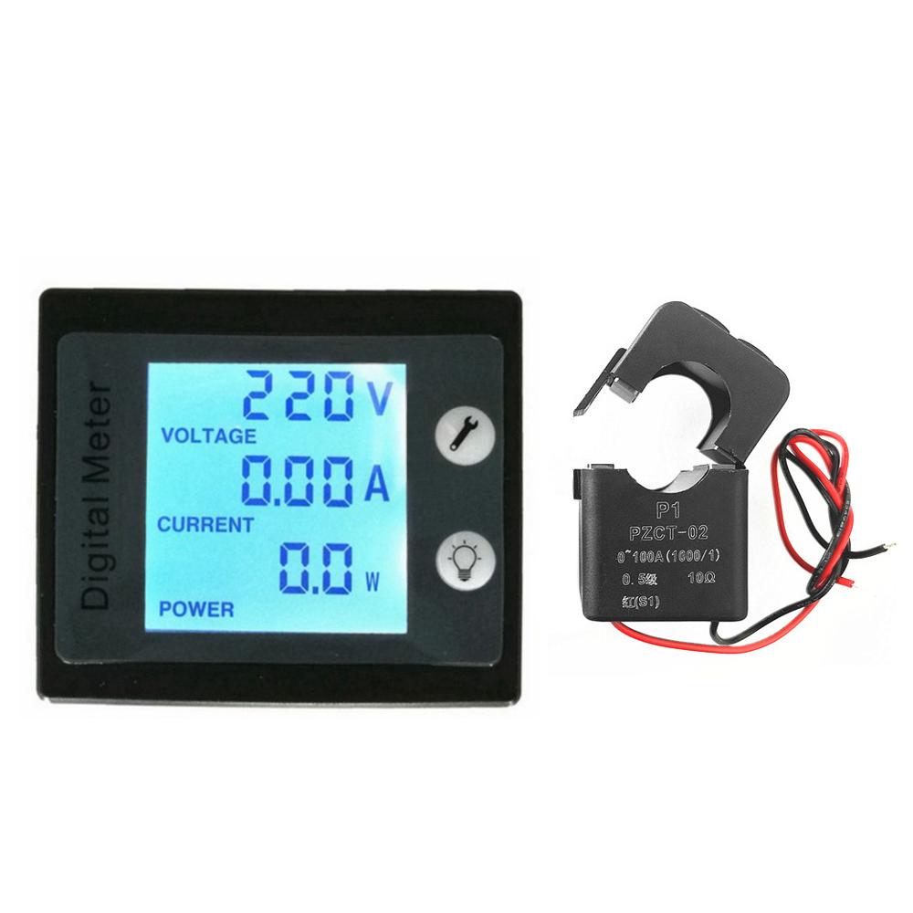 AC Digital Multimeter Voltage Current Power Energy Detector Meter 80 260v 5a Ammeter 220v Voltmeter Lcd Display Digital Meter Tester - View #3