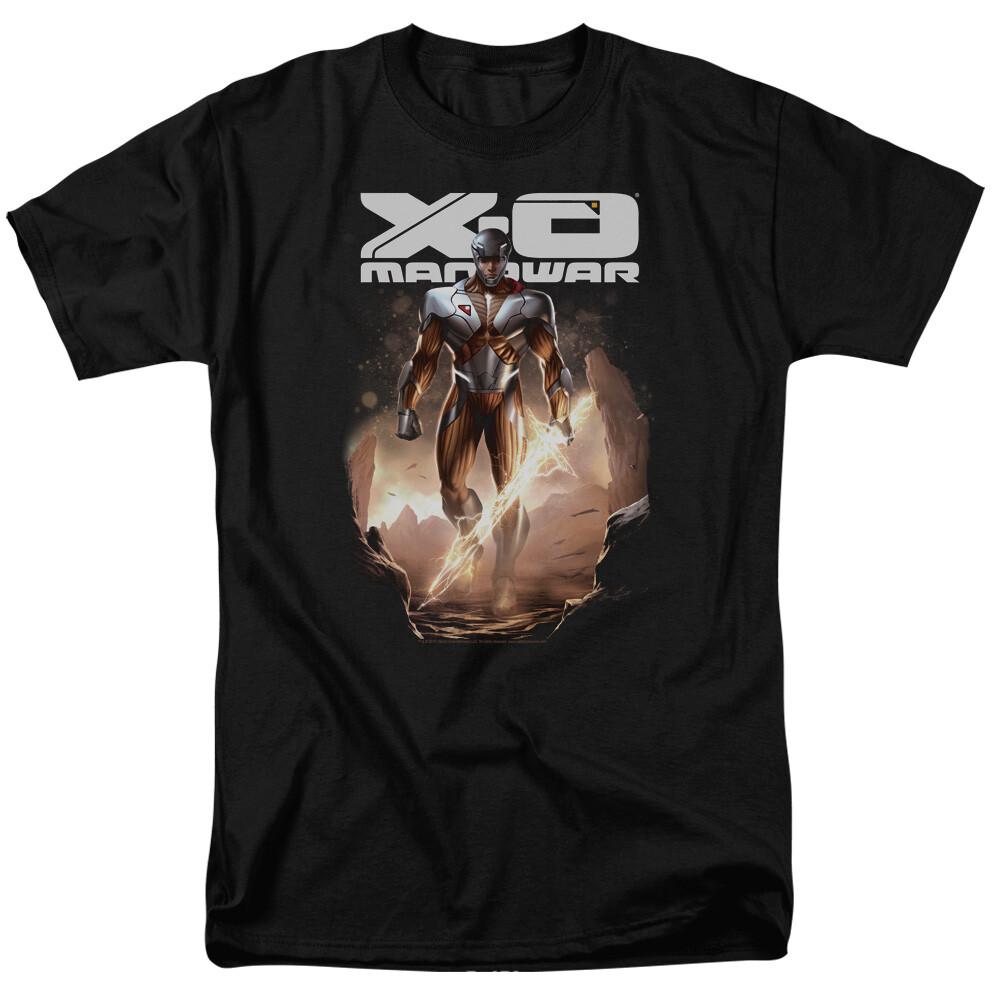 26 X-O Manowar Lightning Sword T Shirt Licensed Comic Book Tee Black Unisex T-Shirt XL