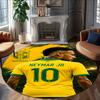 1pc Neymar15 Carpet, Round Rug, Comfortable, Suitable for Entryways, Living Rooms, Office, And Bedrooms, Christmas Decoration