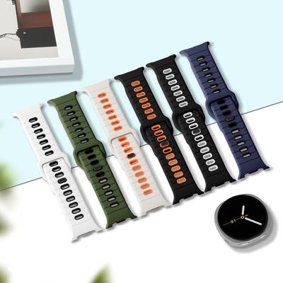 Two-Tone Band for Samsung Galaxy Watch 8 Strap 40mm 44mm 46mm Sport Silicone Breathable Bracelet Correa Galaxy Watch 8 Classic