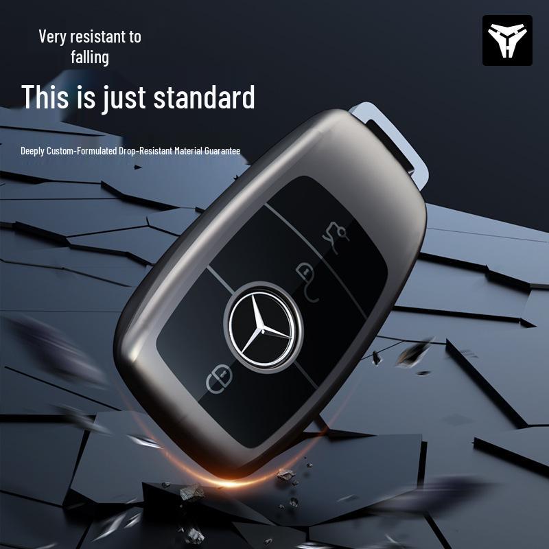 Premium Key Cover for Mercedes GLC300L, C200L, C260L, E300L, S400 - High-End Feel