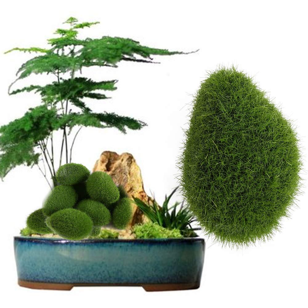 Stones Fake Stone Artificial Green Moss Ball Faux Green Moss Simulation Plant Artificial Moss Rocks