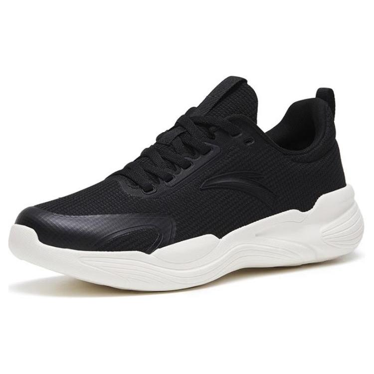 New Anta Anti Slip Wear Resistant Low Top Training Shoes Women's Black White 122317713-1