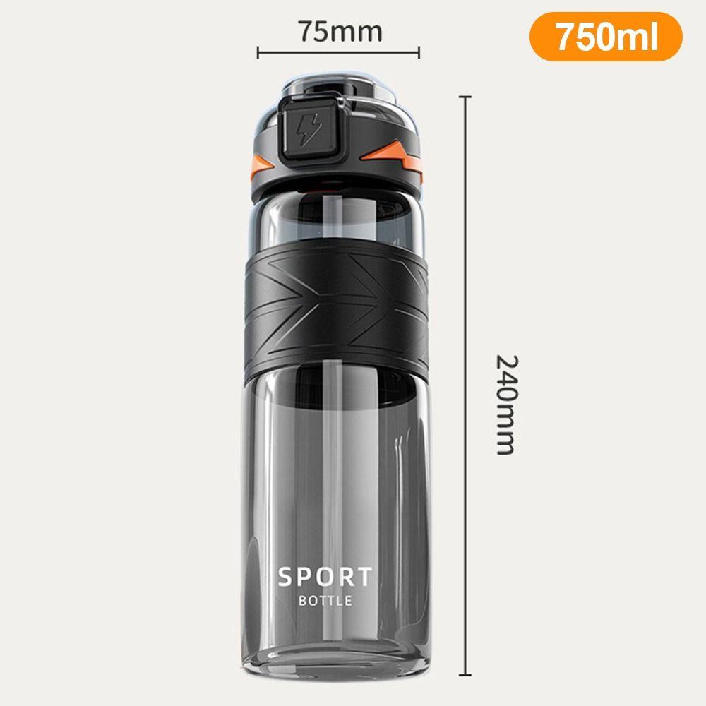 750ml Water Bottle Cup Large Capacity Fitness Kettle Portable Travel Bottle  Summer Sports Fitness