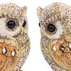 2 Pieces Owl Statue Desktop Decoration Realistic Decorative Figurine Animal Sculpture for Bedroom