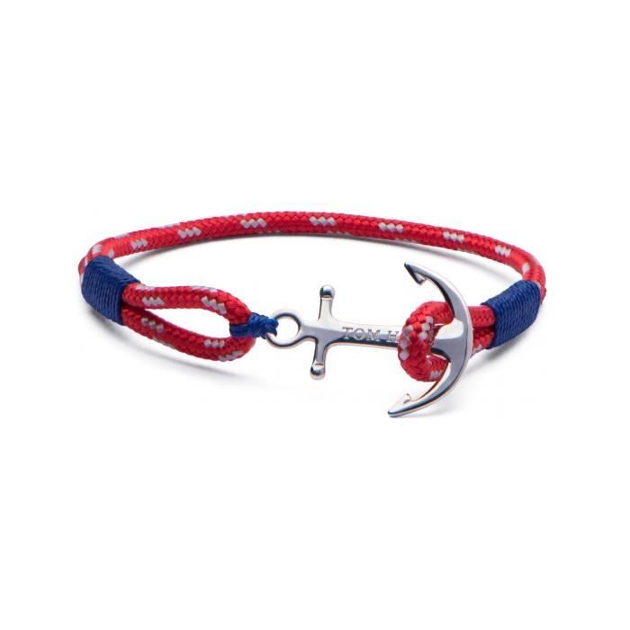 Bracelet - TOM HOPE - TM0020 - Rouge - Mixte - 17 cm - Textile