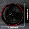 12pcs/kit Motorcycle Bicycle Red Wheel Rim Stripe Wheel Decal Tape Sticker 18-21Inch Sport Rims Stripe Wheel Decal Tape Sticker