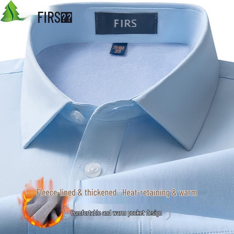 

FIRS Men s Plush Thickened Thermal Business Casual Shirt 43