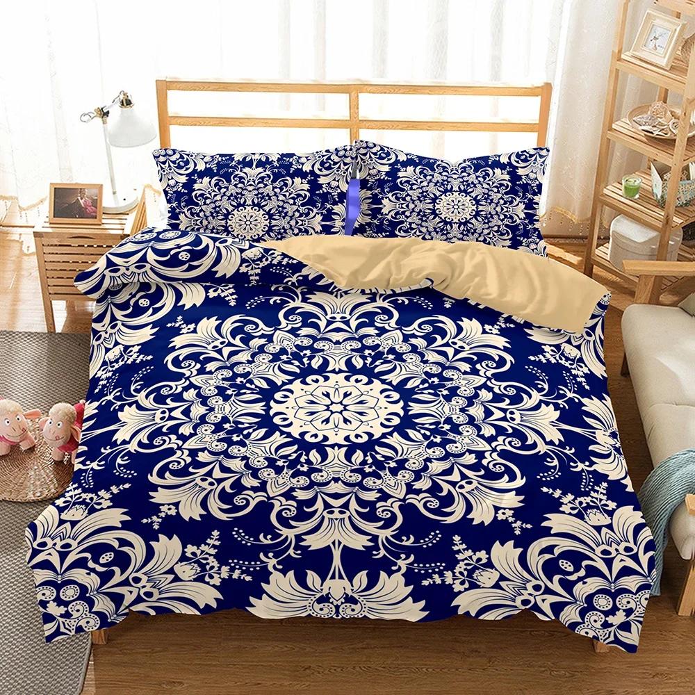 New Boho Dekbedovertrek 240x20 North America High Quality Premium Bohemian Beding Warm Comforter Set Chinese Soft Duvet Cover Double Sized Dimensions