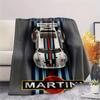 1PC Custom Name Martini Racing Patterned Flannel Blanket Suitable For All Seasons for Home Decor Warmth and Comfort Gifts Holiday Present -HE77