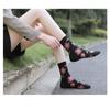10 Pairs Women Floral Cotton Vintage Patterned Crew Middle Tube Socks Novelty Ankle Ruffled Warm Casual Sock