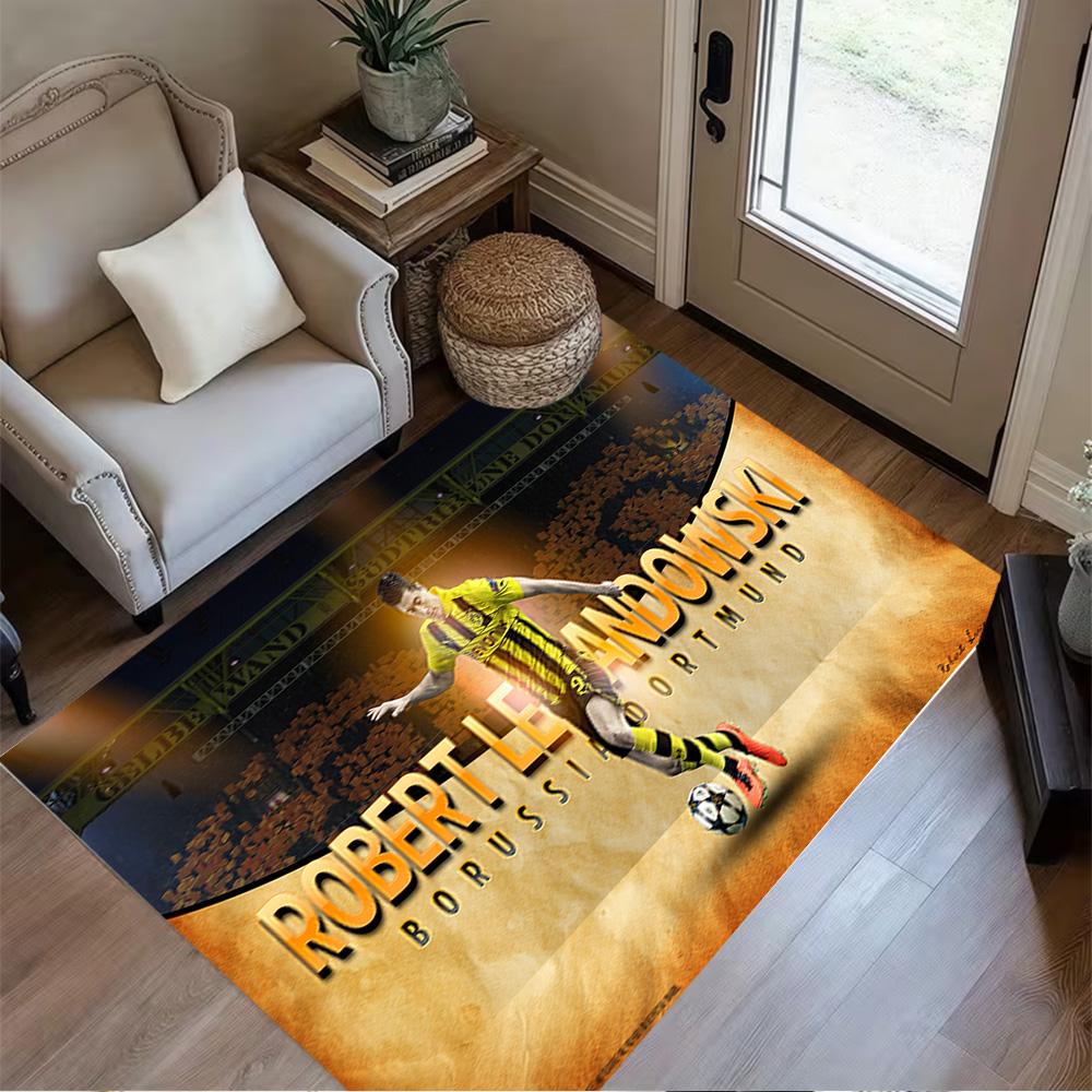 Man City Player Action Floor Rug Office Rug Design for Game Room Study room Entryway Decorate room Antislip Carpet Office home decor