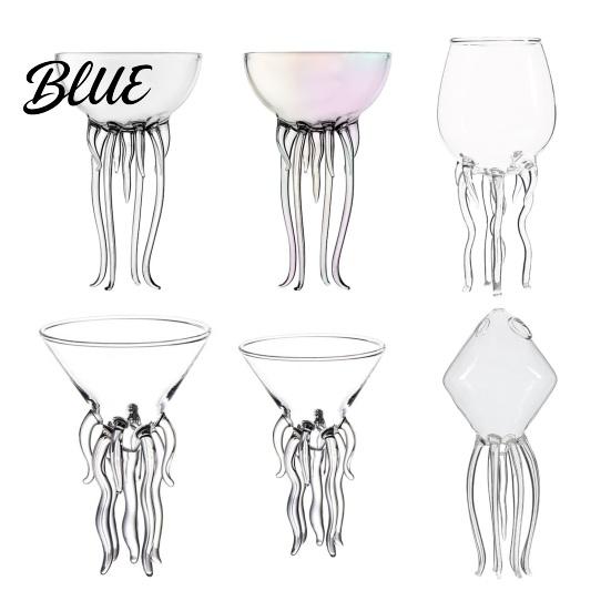 Home Bar Accessoires Octopus Tentakel Wijnglazen Kwallen Vorm Cocktailglas Artistiek Glaswerk voor Multifunctioneel Glas Wijnkoeler