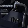 Portable Long-Handle Handheld Deep Tissue Massager Fascia Gun with Adjustable Speed Percussion for Body Neck Back Leg
