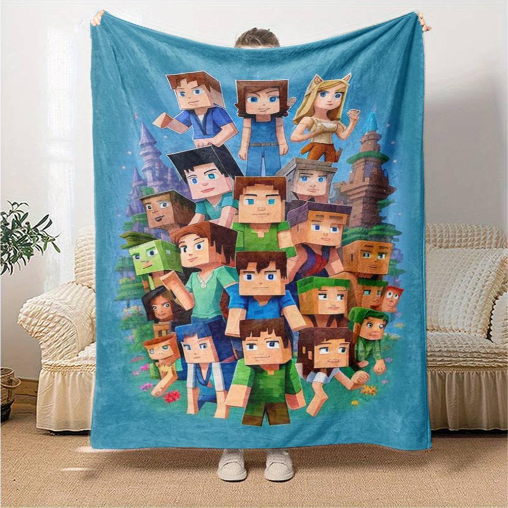 Minecraft Blanket Warmthful Decor Great for Bed Livingroom Office All-Season Use Stylish Decor Best Holiday Gift for Friends Family