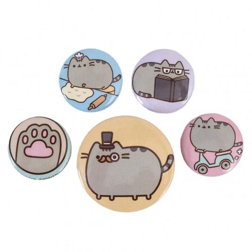 Pusheen Fancy Button Badge Set (Pack of 5)