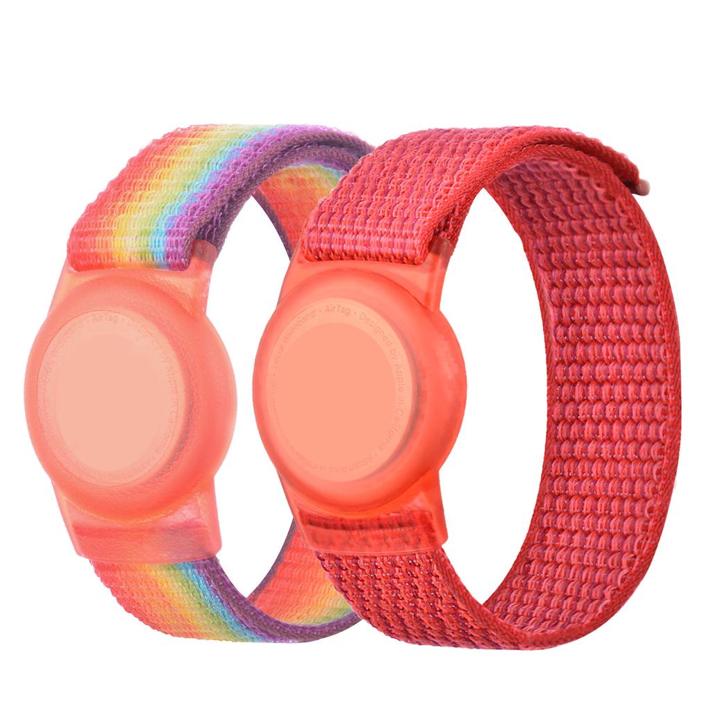Nylon Strap for Apple AirTags Locator Kids Wristband Anti-Scratch Cover Accessories for Airtag Tracker Holder with Bracelet