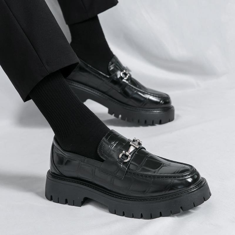 Cheap Large Size Four Seasons British Style Business Tassel Fashion Versatile Platform Leather Shoes Gouge Men's Shoes