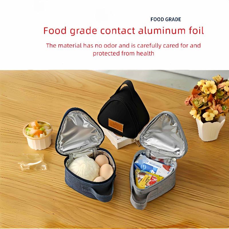 Portable Triangle Insulation Bag Rice and Vegetable Roll Bag Lunch Bag Milk Sandwich Egg Breakfast Bag Insulation Bag