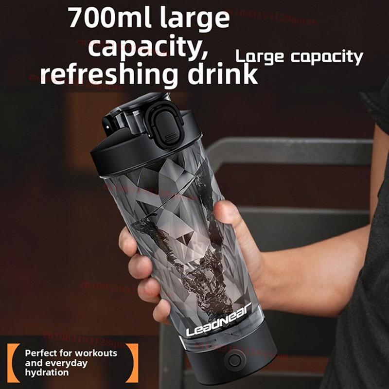Copo Liquidificador Elétrico Portátil de 700ML Copo Liquidificador Portátil para Leite em Pó Proteína em Pó Liquidificador Copo Misturador Automático Viagem Exterior Esporte Academia