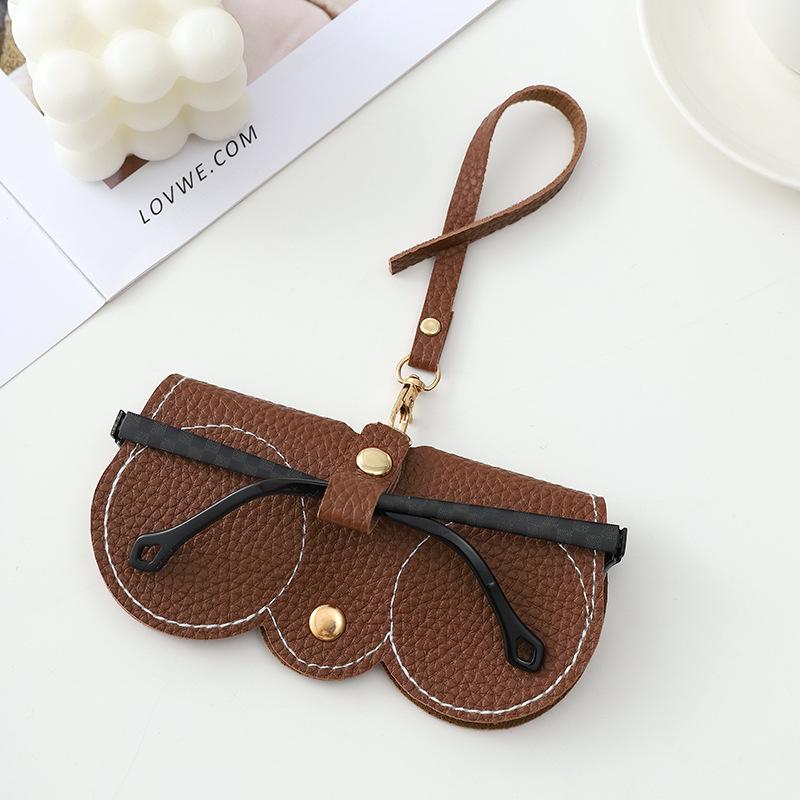 Przenośne Skórzane Etui na Okulary Przeciwsłoneczne i Okulary - Letnia Moda Podróżna