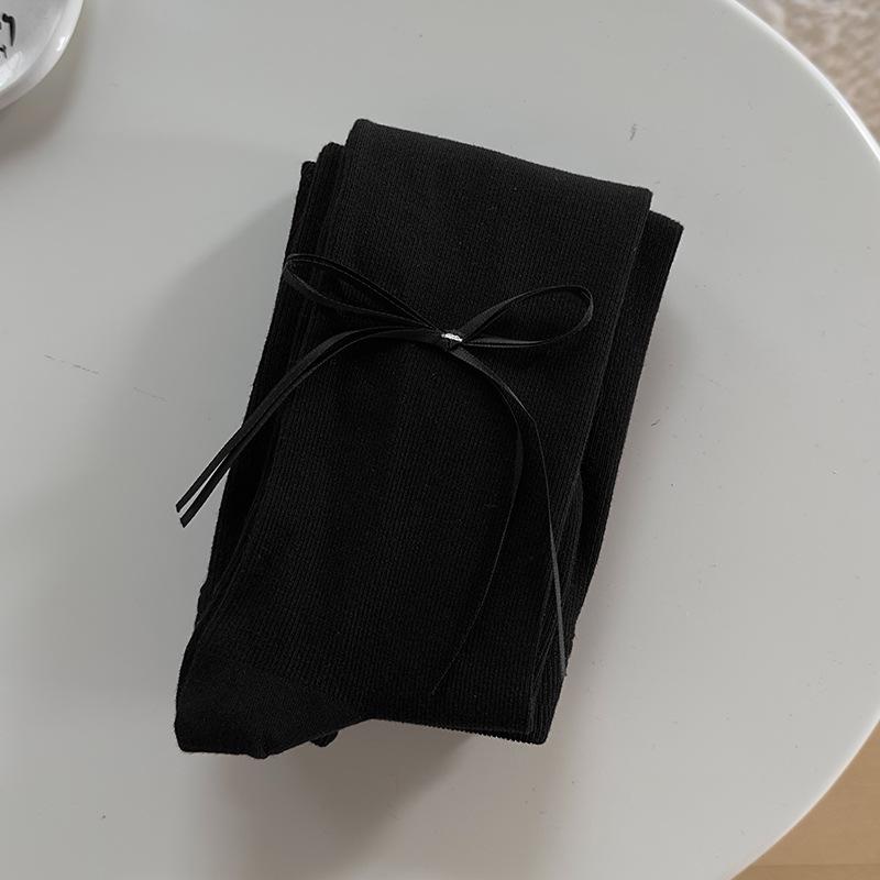 

2025 New Cotton Bow White Tights for Girls - Spring & Autumn Leggings M / Height 90-105cm