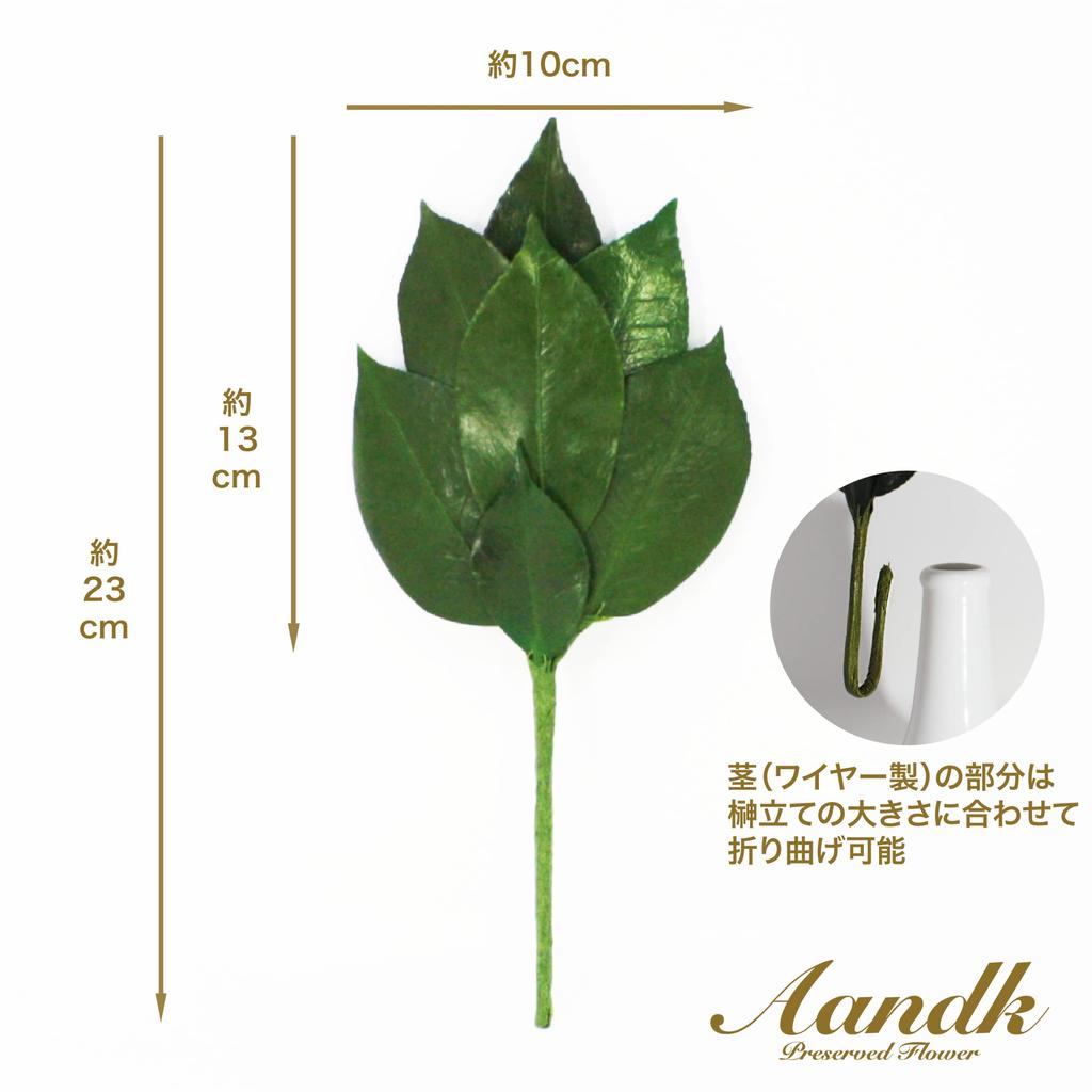 A&K [Sakaki SS Sakaki Stand Set] Made with Japanese Cypress (Hinoki) - No artificial flowers used. Preserved Sakaki (Made with high-quality camellia