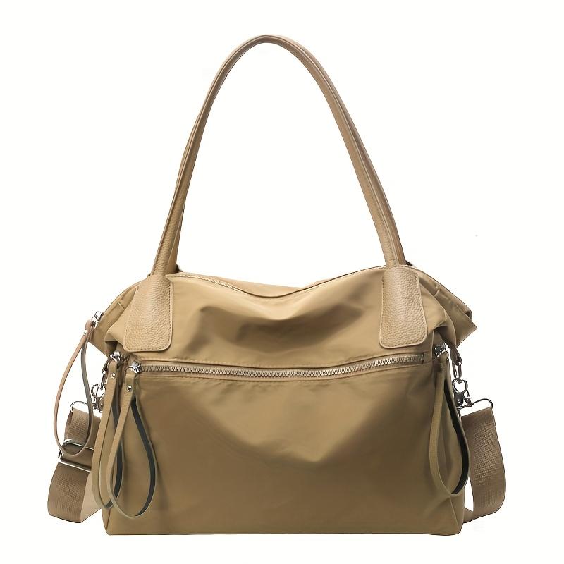 Vintage Nylon Women Shoulder Bag Large Capacity Waterproof Shoulder Bag Daily Commuting Handbag