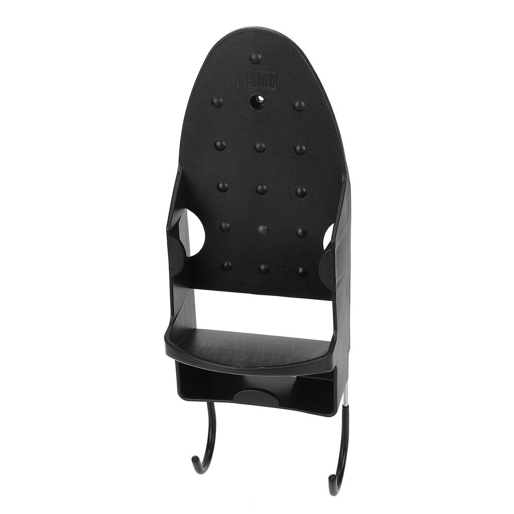Electric Iron Holder Ht Resistant 2 In 1 Wall Mounted Iron Board Rack with Hook for Home Bathroom