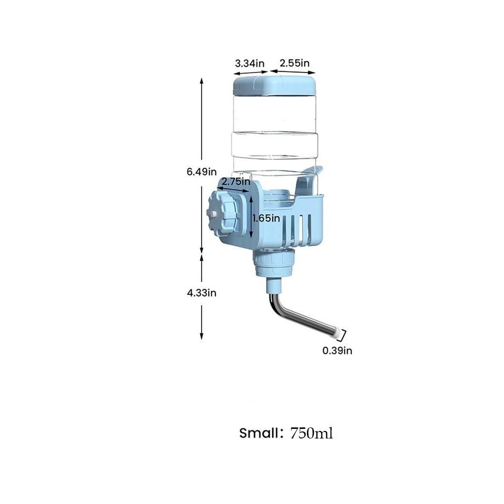 Leak-Proof Animal Water Bottle No-Drip Dog Water Dispenser  for Crates/Cages Accessories