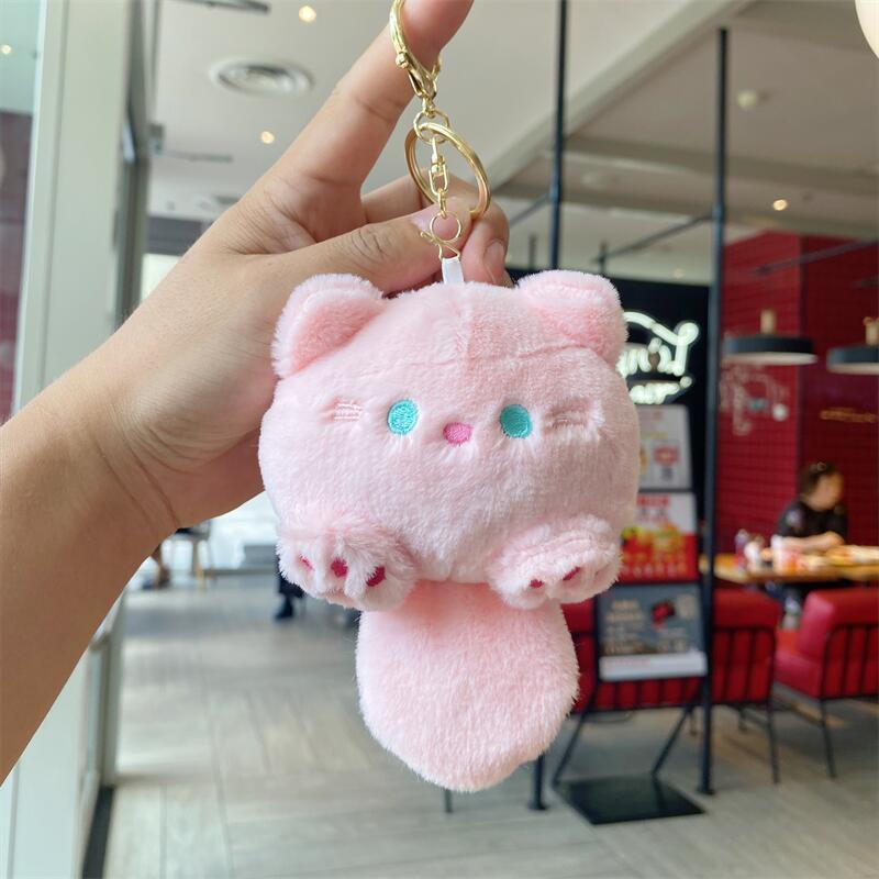 

Вау Туантуан Генки Мяу Хвост Пищит Плюшевая Игрушка Кукла Чучело Животное Подвеска with Bead Chain