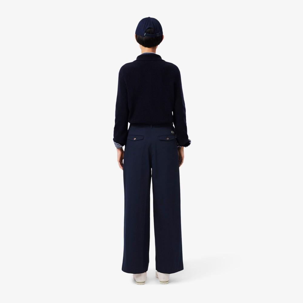 [lacoste] Women's Wide Fit Chino Tuck Pants HF2445-55N166