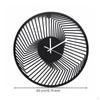 Metal Wall Clock Openwork with Noiseless Mechanism Modern for Living Room, Bedroom, Entryway