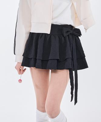 Alkialka Jacquard Mini Skirt (Black)