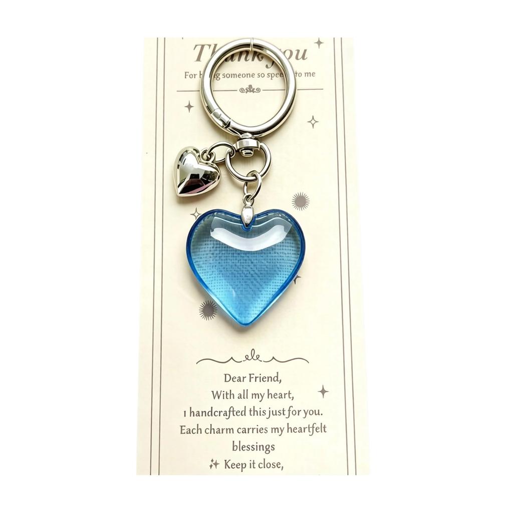 Cute Heart Keychain,Bag Charms Car Key Rings Aesthetic Keychain Accessories for Backpacks,Wallets Decor