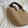 Fashion New Straw Bag Large Capacity  Summer Hand Woven Rural Style Women's Shoulder Bags Versatile Style Trend Handbag