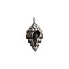 Retro Wenge Pendant: Auspicious Eight Treasures Conch with Six-Character Mantra. Buddha Ethnic Style Ornament for Men and Women.